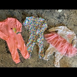 Baby girl pajamas- size 9 months